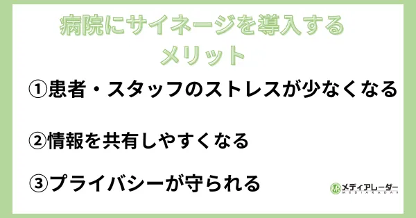 病院にサイネージを導入するメリット